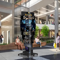 Panneau LED en verre transparent haute luminosité pour affichage vidéo publicitaire en vitrine