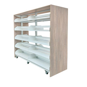 Özel yapılmış Modern Metal ve ahşap kitaplık melamin kitaplık kitaplık - Product Image 1