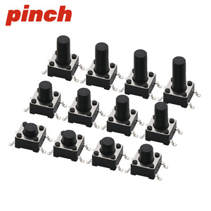 Tactile <b>Switch</b> 6x6mm 4-Pin SMT Button 4.3-13mm High SPST Independent <b>Switches</b> For Electronics - Product Image 2