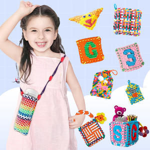 Jouets éducatifs tissage artisanat boucles <span class=keywords><strong>KidsToys</strong></span> pour filles cadeaux créatifs Kit d'artisanat Kit de tricot - Product Image 1