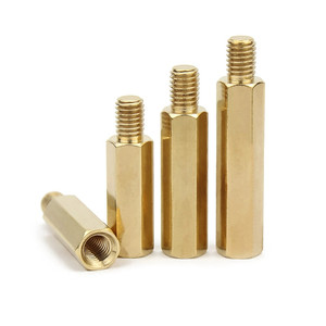 Stud Board Pilar montaje hexágono PCB placa base espaciador tornillo rosca M3xL + 3/4/5/6/8mm M3 hexagonal latón macho hembra separador - Product Image 4