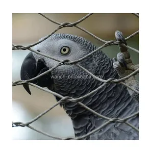 鳥の鳥小屋デザインステンレス鋼ワイヤーロープメッシュネット鳥小屋メッシュ