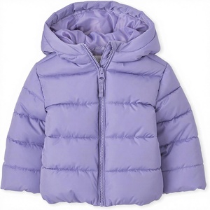 Veste matelassée zippée résistante au vent et à l'eau de poids moyen pour bébés et jeunes filles de The Children's Place - Product Image 1