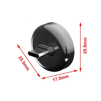 Memoria USB tipo C ultrafina para reproducción de música en el coche con luz LED, logotipo de Lunimus, memoria USB tipo C para música con forma de llave de coche