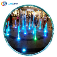 Fontaine à jet sec en acier inoxydable à commande programmée, taille personnalisée, conception GRATUITE