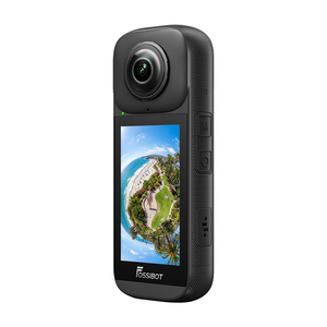 Caméra d'action panoramique binoculaire Fossibot FAC360, accessoires en option, compatible Android 10, 1800 mAh, caméra sportive, caméra étanche - Product Image 3