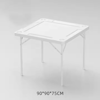 Vente en gros en plein air pas cher Table pliante Mahjong en plastique blanc pour les événements de fête