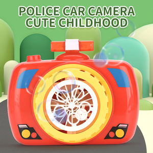 Zoll Großhandel elektrische Outdoor-Karton Kamera Bubble Machine Gebläse Little <span class=keywords><strong>Police</strong></span> Car Automatische Bubble Gun Spielzeug für Kinder - Product Image 4