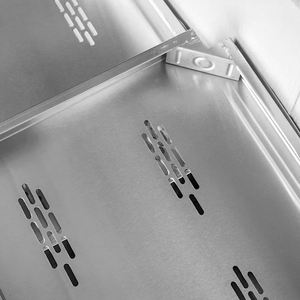 מותאם אישית נירוסטה אחסון מדפים מדף המפעל רגל מרובע חזק ועמיד לתצוגה מטבח מחסן - Product Image 6