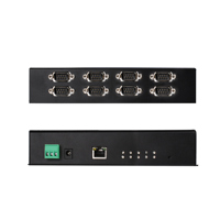 Serveur multi-série industriel 8 ports, convertisseur RS232 vers Ethernet avec passerelle ModBus TCP & MQTT, alimentation CC 9-36V, montage sur rail DIN