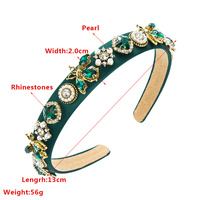 Mode nouvelle abeille Vintage cheveux accessoires fille perle bandeau élégant strass bandeaux pour les femmes
