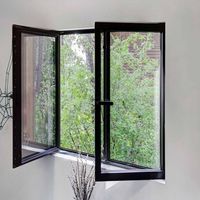 Ventana Corredera Plegable Vertical de Aleación de Aluminio Personalizada CBMmart para Cocina, Tienda de Té con Leche, RV, Baño, Sótano