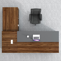 Ensemble de chaises de bureau exécutif Simple moderne grand directeur bureau de président panneau en bois massif Style luxe pour