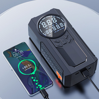 Mini Powerbank portable 12v/24v, démarreur de batterie de voiture, compresseur d'air 150psi, démarrage d'urgence de voiture, pack d'outils d'urgence