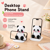 Soporte para Teléfono Móvil Personalizado con Diseño de Panda, Accesorio de Escritorio Promocional, Soporte Horizontal y Vertical para Oficina y Hogar