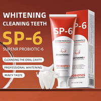 Pasta Dental Blanqueadora Probiótica SP-6, Limpieza Profunda de Placa, Elimina Manchas, Elimina el Mal Aliento, Equilibra la Flora Bucal, Cuidado Bucal Diario