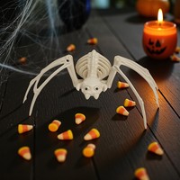 Squelette d'araignée géante de simulation, style classique, imprimé en relief, en plastique, pour Halloween, horreur, fête en extérieur et en intérieur, maison hantée