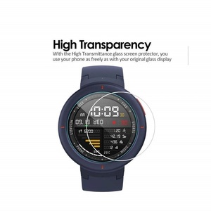 Protecteur d'écran pour montre intelligente <span class=keywords><strong>Amazfit</strong></span> Verge <span class=keywords><strong>Lite</strong></span>, Film de protection en verre trempé à bord d'arc 2.5D - Product Image 4