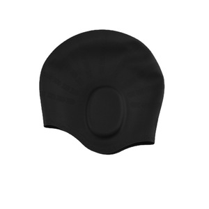 Gorro de ducha de silicona con orejeras, cobertura completa para cabello largo de mujer, gorro de natación para adultos, para hombres con circunferencia de cabeza grande - Product Image 1
