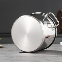 Ensemble de casseroles en acier inoxydable pour la restauration, avec couvercles, pour les fournitures hôtelières, équipement de cuisine, récipients de stockage alimentaire