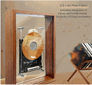 Transparent Clear Frame BT <b>CD</b> Player Dual Function Playback Portable Audio System for Modern Living Room - Product Image 6