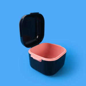 Estuche Superior <span class=keywords><strong>para</strong></span> Alineadores y Retenedores con Red <span class=keywords><strong>para</strong></span> Dentaduras Postizas, Logotipo Personalizado Dental - Product Image 1