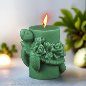 Molde de silicona 3D de tortuga para velas al por mayor, molde de silicona DIY para velas aromáticas y decoración del hogar, molde de resina. - Product Image 4