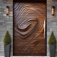 Porte d'entrée en acier inoxydable au design de luxe italien Porte d'entrée intérieure extérieure de sécurité Porte d'entrée moderne à double pivot