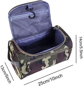 OEM Custom Fashion Towel Material Hanging for <b>Bag</b> Double Zipper Compartments Waterproof Travel Organizer - Product Image 6