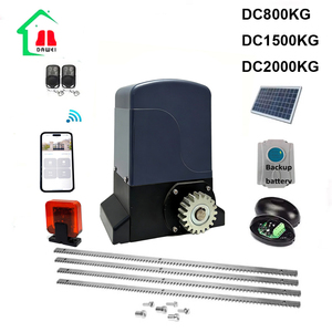 Moteur de portail <span class=keywords><strong>battant</strong></span> 24 V CC, ouvre-portail automatique <span class=keywords><strong>solaire</strong></span> simple <span class=keywords><strong>battant</strong></span> pour allée avec télécommande - Product Image 1