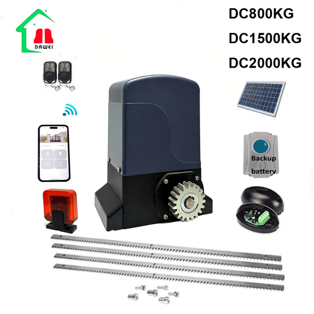 24vdc Swing Gate Opener Gate Motor Solar Single Swing Driveway Automatic Gate Opener and Closer with Remote