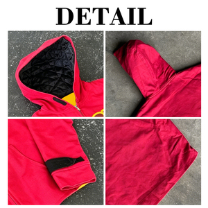 Custom 400gsm Y2k Zip up 3d Puff Print Hoodie Men High Quality Heavyweight Cotton Fleece Hoodie Men Streetwear - Product Image 6