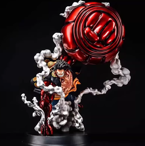 Statua Modello Anime di Luffy Quarta Marcia Re <span class=keywords><strong>Scimmia</strong></span> con Pistola in PVC, Giocattolo da Collezione per Esposizione e Decorazione - Product Image 2