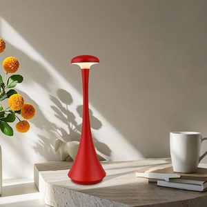 Lampe de table LED sans fil à commande tactile moderne, batterie rechargeable intégrée, abat-jour conique, lumière décorative pour chambre à coucher - Product Image 6