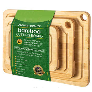 Tabla de cortar de bambú de madera, rectangular, fácil de limpiar, multifuncional, venta directa de fábrica - Product Image 4