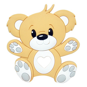 Mềm mại và kết cấu gấu trúc <span class=keywords><strong>Silicone</strong></span> <span class=keywords><strong>Teether</strong></span> trẻ sơ sinh nhai đồ chơi cho 6-12 tháng nhẹ nhàng cứu trợ cho đau nướu răng bé teethers - Product Image 5