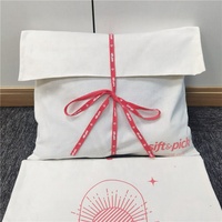 Pochette en coton avec Logo personnalisé, emballage de t-shirts, sac à poussière en coton, sacs en mousseline de luxe, sac à poussière pour sacs à main
