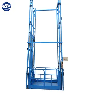 Industrial Vertical Guide Rail Wall Mount Lift Hydraulic Warehouse Freight Elevator Cargo Lift