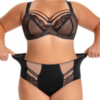 Oem Africa Soutien-gorge et culotte en dentelle à armatures pour femmes matures, grandes tailles XXL, bonnets F G H J K L, lingerie sexy pour femmes à forte poitrine, articles intimes