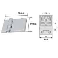 Charnière de porte d'armoire industrielle en alliage de zinc finition argent Meigu CL226 180 degrés Fabriquée en Chine
