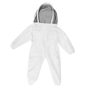 Nouvelle combinaison de protection anti-abeilles pour enfants Pomelo, une pièce, avec voile, en polyester, couleurs blanc et rouge - Product Image 2
