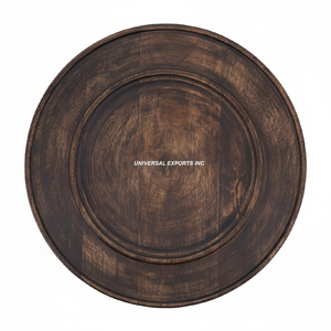 Plaque de chargeur ronde en bois personnalisée finie à la main nouvelle plaque de chargeur de fantaisie de vente chaude - Product Image 1