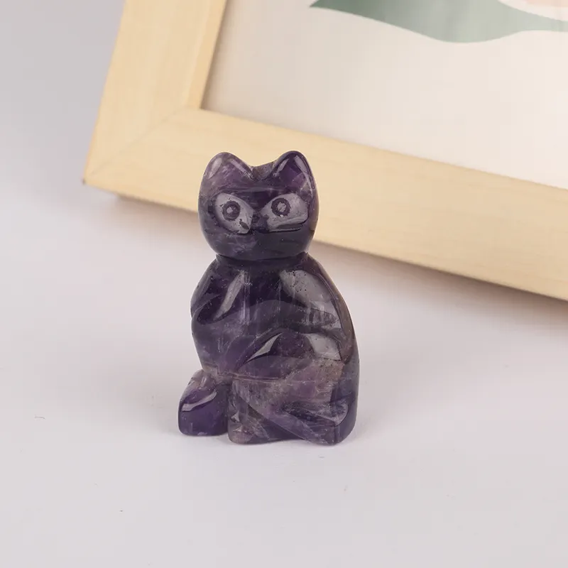 גבוהה באיכות סין טבעי אבן יצרן יד מעוקל אבני חן קריסטל חתול