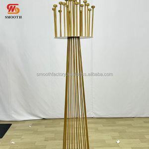 Candelabro Alto de Metal con Marco Metálico de Fábrica SMOOTH, Decoración para Banquetes de Boda y Restaurantes - Product Image 6