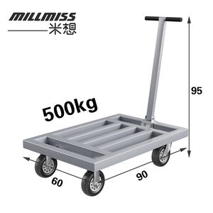5 + Jaar Leverancier Exp. Aangepaste Zware Kar 90*60Cm Merknaam Aanpasbare Opvouwbare Ontwerp Magazijn <span class=keywords><strong>Trolley</strong></span> Zware 500Kg - Product Image 2