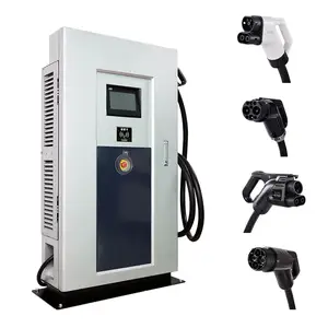 OEM hizmeti Guangzhou 60kw endüstriyel 3 silah 1 gbt ccs chademo elektrikli araç dc şarj ev araba için