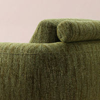 Canapé modulaire électrique moderne en tissu bouclé avec accoudoirs arrondis, 2 places, pour salon, meubles de maison