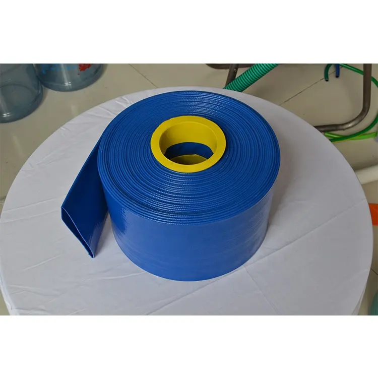 Boa qualidade Industrial Pvc Azul Layflat Mangueira Agricultura Irrigação Água Bomba Mangueira De Descarga