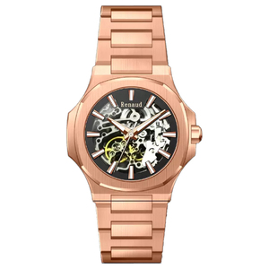 Reloj Mecánico de Lujo para Hombre con Diseño de Engranajes Luminosos y Diamantes - Product Image 1