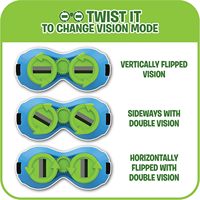 YSJ Upside-Down-Herausforderungsspiel: Refraktionsprisma-Brille, löschbare Marker-Karten, neuartiges Lernspielzeug-Brettspiel-Set